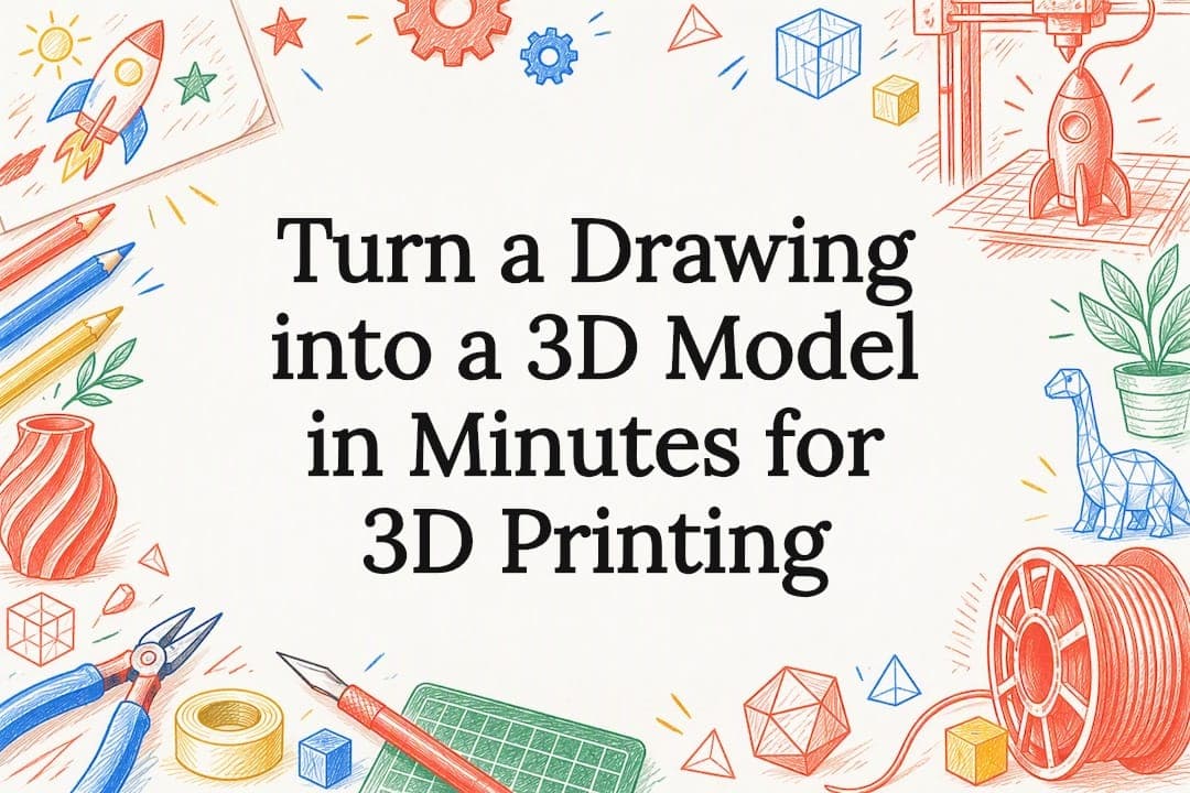 Turn a Drawing into a 3D Model in Minutes for 3D Printing