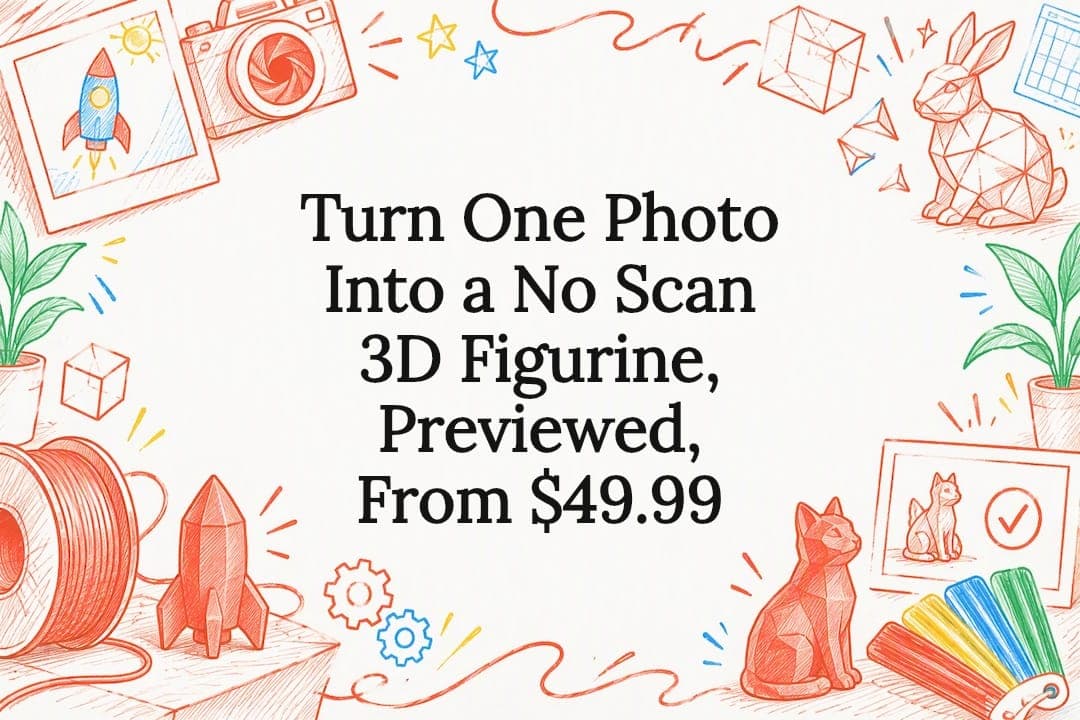 Turn One Photo Into a No Scan 3D Figurine, Previewed, From $49.99