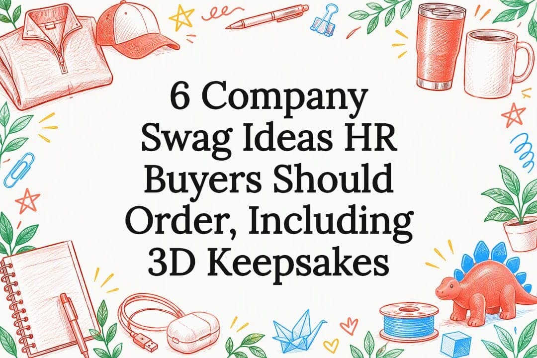 6 Company Swag Ideas HR Buyers Should Order, Including 3D Keepsakes