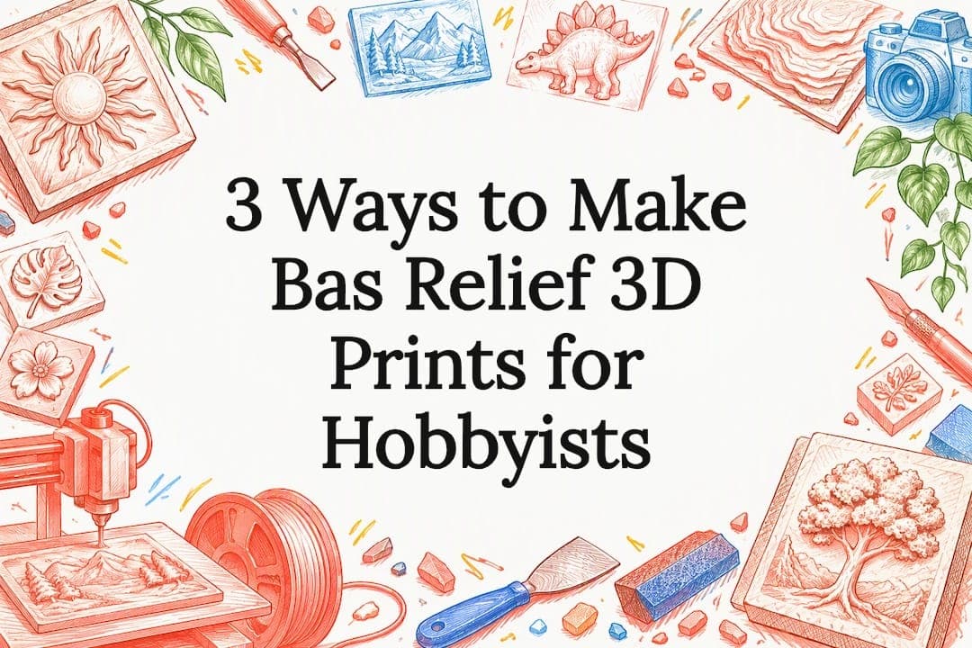 3 Ways to Make Bas Relief 3D Prints for Hobbyists