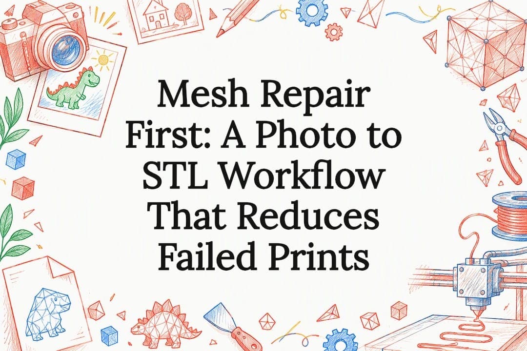 Mesh Repair First: A Photo to STL Workflow That Reduces Failed Prints